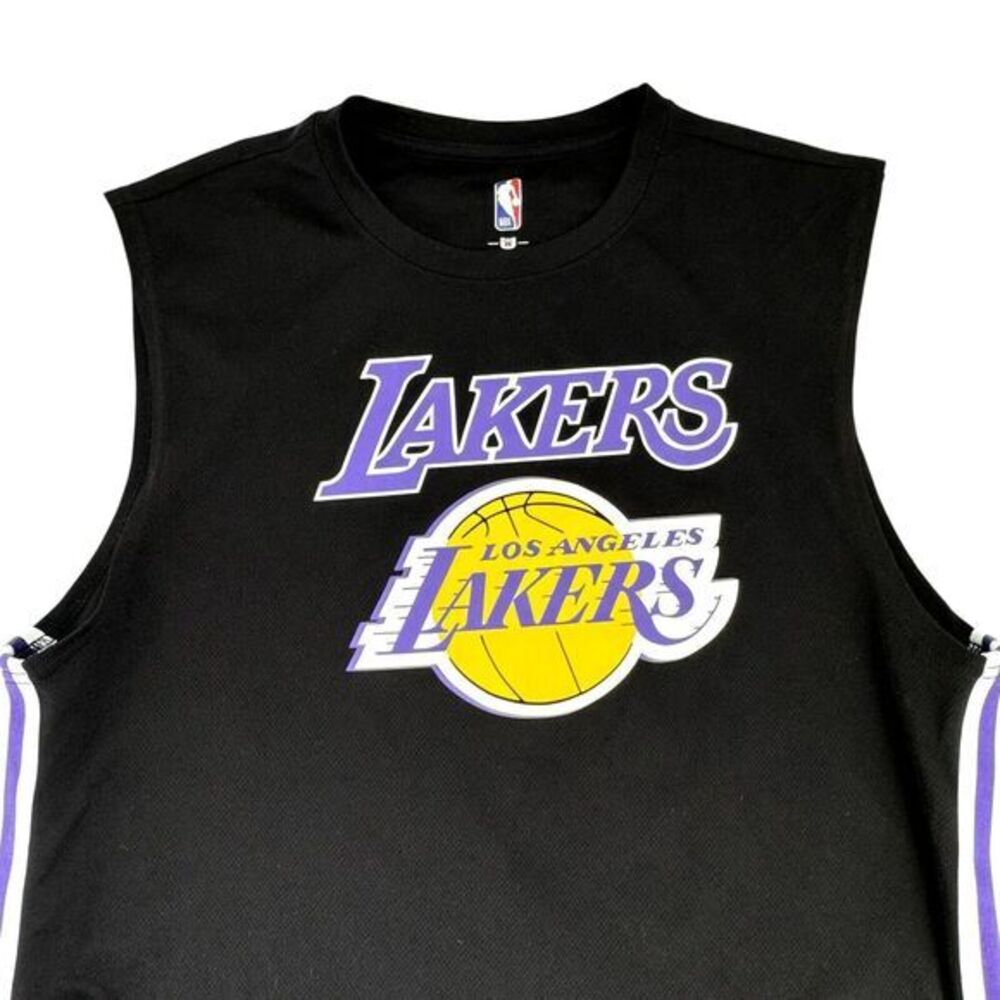 Los Angeles LAKERS LeBron James #23 Practice Jersey Men's XL (Purple/Black)